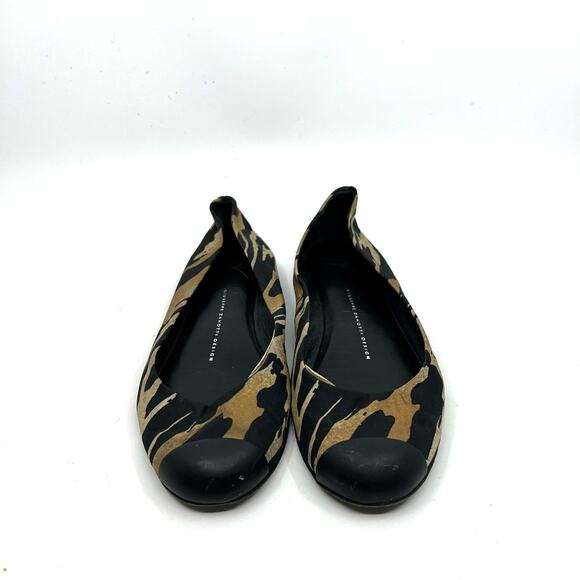 Giuseppe Zanotti Animal Print Round Toe Ballet Flats Women's 7 US - Picture 4 of 10